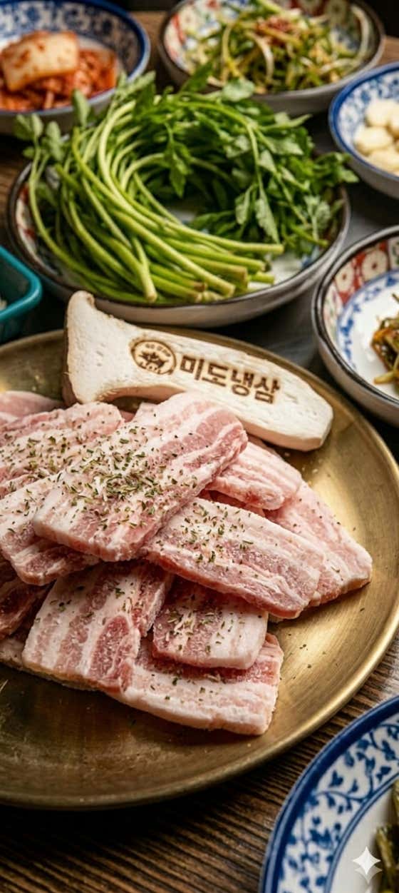 급랭삼겹살 메뉴 사진(네이버)