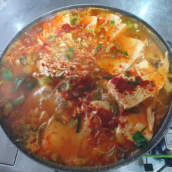 두부전골 메뉴 사진(네이버)