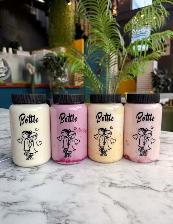 마시는 생요거트 보틀(+과일수제청) 메뉴 사진(네이버)