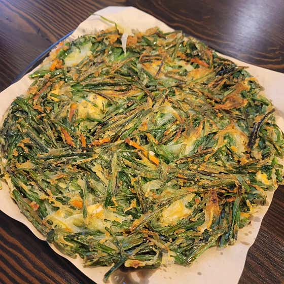 부추전 메뉴 사진(네이버)