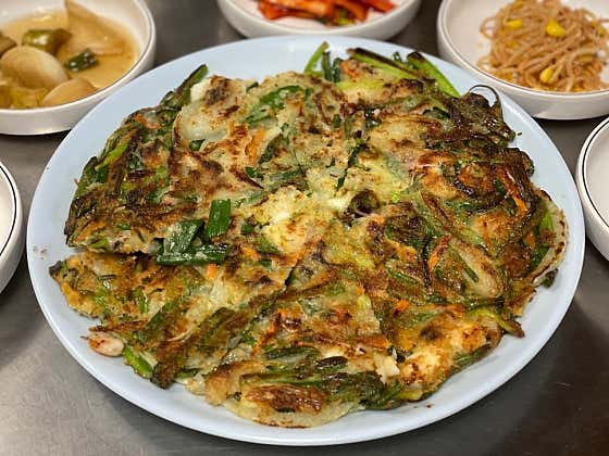 해물파전 메뉴 사진(네이버)