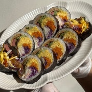 크래미 김밥 메뉴 사진(네이버)
