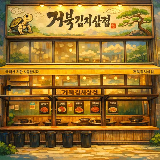 거북김치삼겹