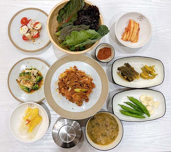 단체 오리불고기 정식(예약필수) 메뉴 사진(네이버)