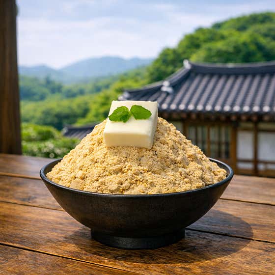 인절미 꿀 빙수 메뉴 사진(네이버)