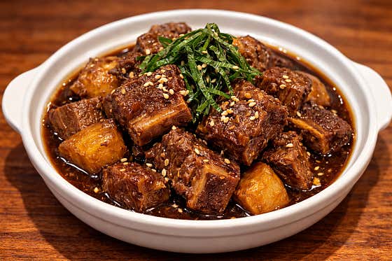 [대표메뉴]돼지갈비찜(간장맛) 메뉴 사진(네이버)