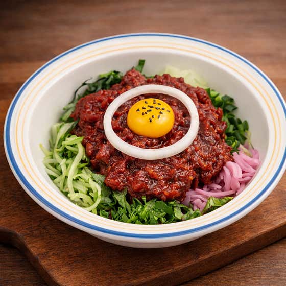 [식사메뉴]육회비빔밥 메뉴 사진(네이버)