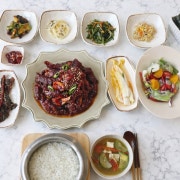 양념꽃게장+솥밥정식(1인분) 메뉴 사진(네이버)