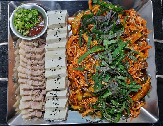 꼬막 보쌈 메뉴 사진(네이버)