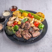 DJ 철판 큐브 스테이크 메뉴 사진(네이버)