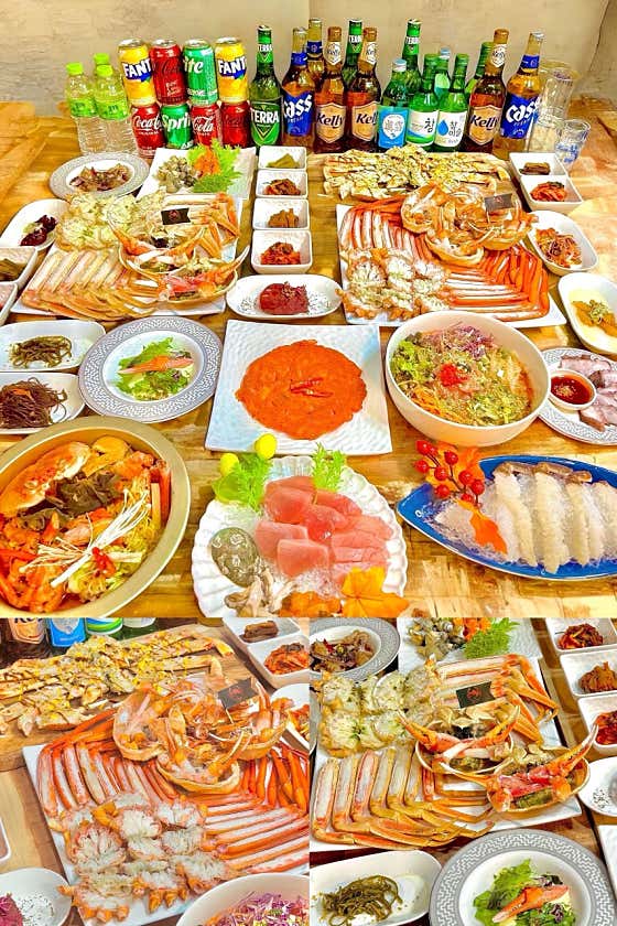 원조대게 상차림 (무료) 메뉴 사진(네이버)