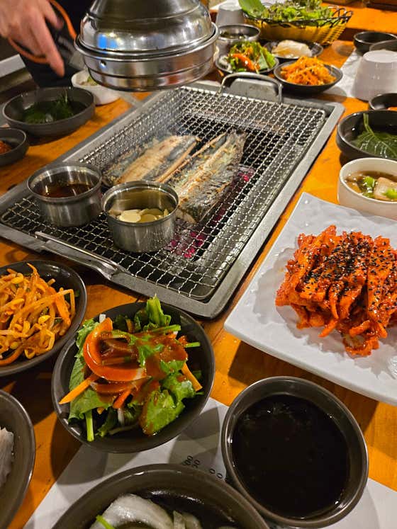 더덕한판+장어 2인분 메뉴 사진(네이버)