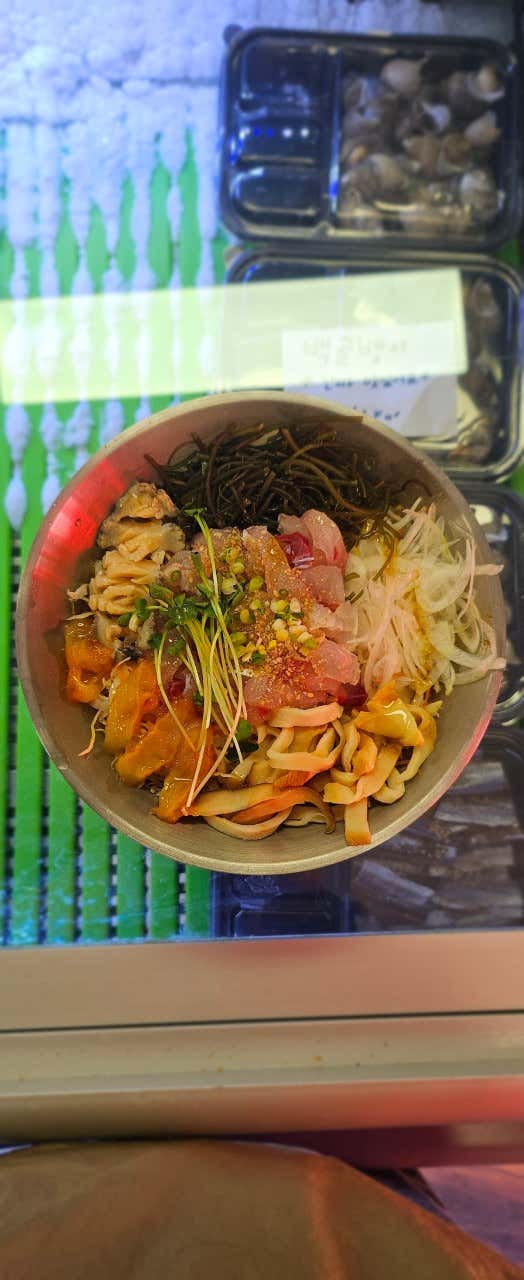 계절물회 메뉴 사진(네이버)