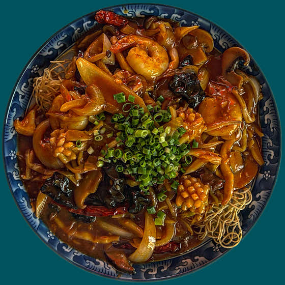 사천 크리스피 에그누들 메뉴 사진(네이버)