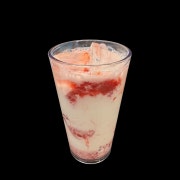 딸기 라떼 메뉴 사진(네이버)