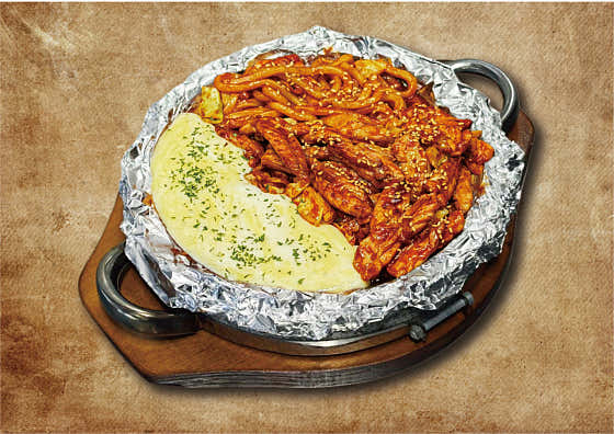 치즈 닭목살 구이 메뉴 사진(네이버)