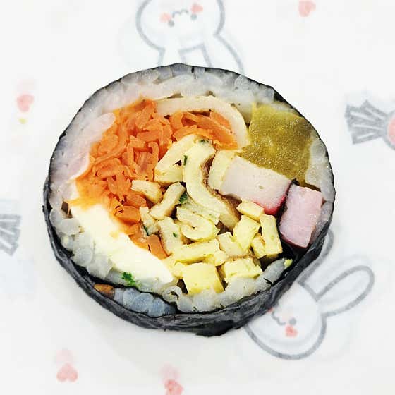 어린이용 치즈김밥 메뉴 사진(네이버)