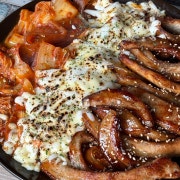 김치 항정 파스타 메뉴 사진(네이버)