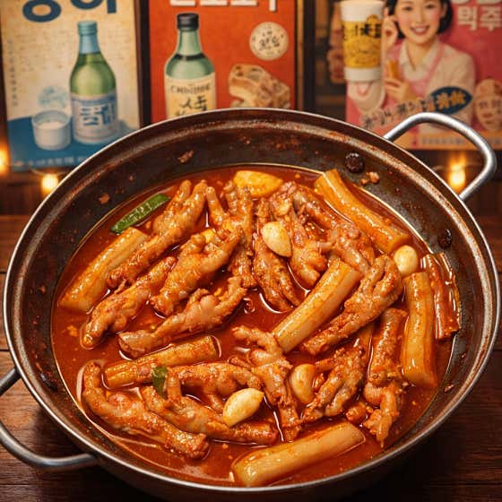 ♤매운 분모자 국물뼈닭발 2~3인분 메뉴 사진(네이버)
