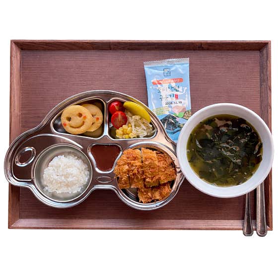 키즈 돈까스 소반 메뉴 사진(네이버)
