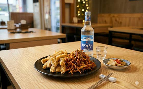 매콤안심초무침 메뉴 사진(네이버)