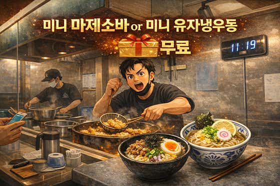 가장 비삭한 텐동과 함께 메뉴 사진(네이버)