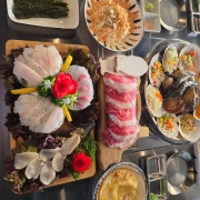 2인) 한우차돌 +조개구이 세트 메뉴 사진(네이버)
