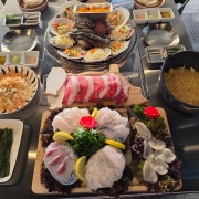 3인) 한우차돌+ 조개구이 세트 메뉴 사진(네이버)