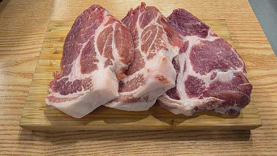 목 살(국내산) 200g 메뉴 사진(네이버)