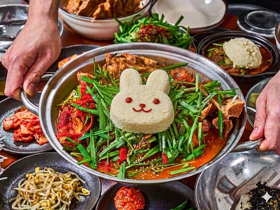 초당콩감자탕 왕귀요미 토끼 2인 메뉴 사진(네이버)