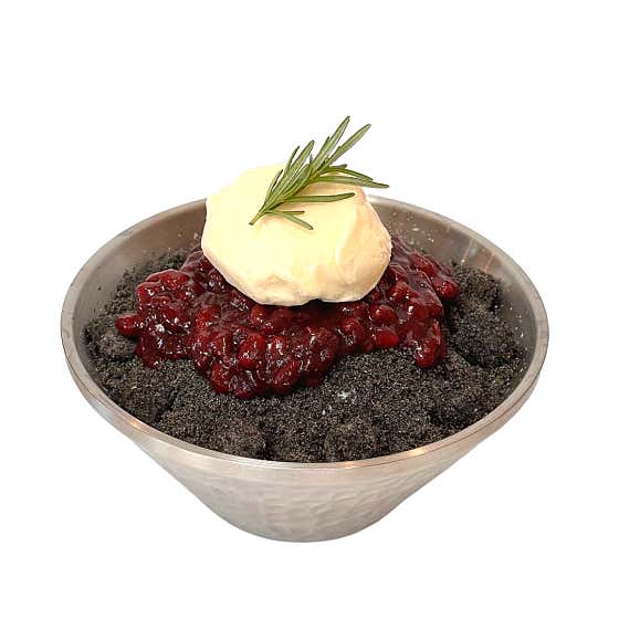 흑임자빙수 메뉴 사진(네이버)