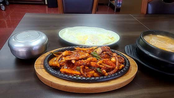 직화 낙지볶음(1인) 메뉴 사진(네이버)