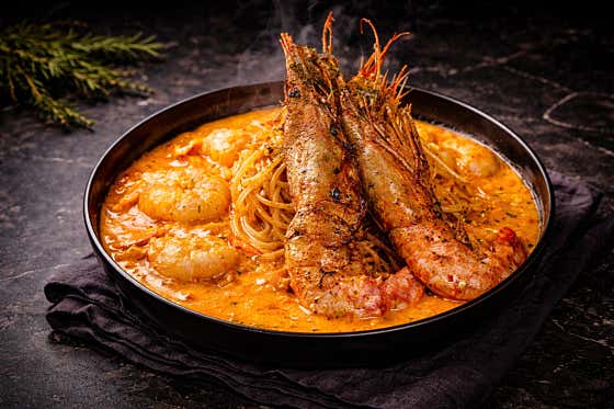 감베리 로제 파스타 메뉴 사진(네이버)