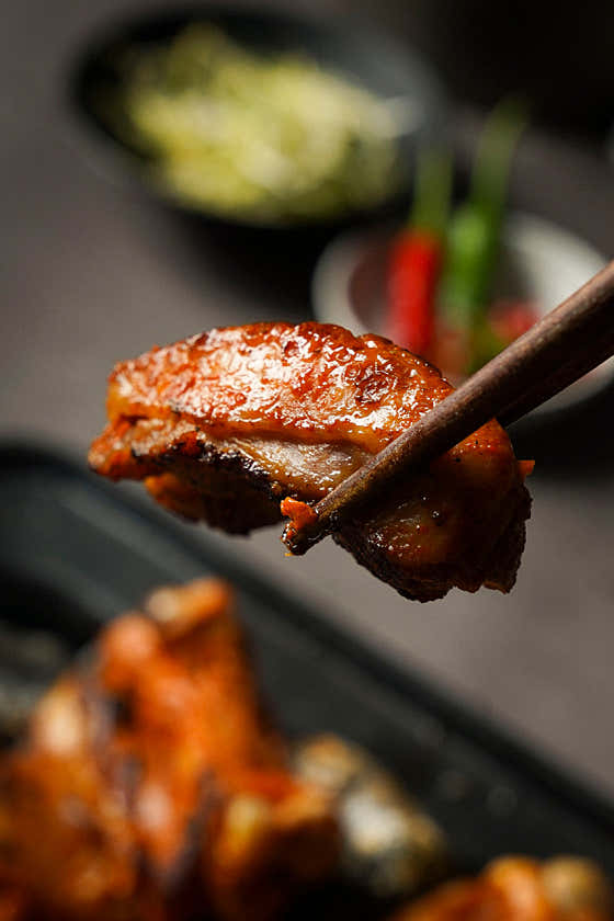 매운맥반석숯불닭갈비 메뉴 사진(네이버)