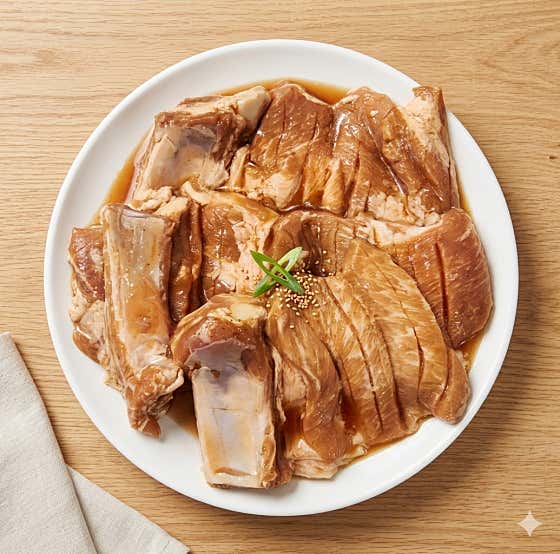돼지갈비 (250g) 메뉴 사진(네이버)