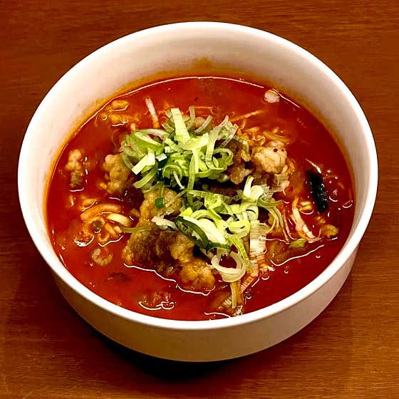 차돌얼큰해장라면 메뉴 사진(네이버)