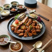 돼지석갈비2인세트 메뉴 사진(네이버)