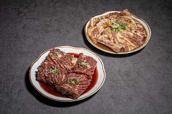 [3無]양념갈비 2인 모듬(800g) 메뉴 사진(네이버)
