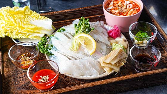 강도다리회 메뉴 사진(네이버)