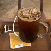 1리터 아메리카노(아이스만가능) 4샷 메뉴 사진(네이버)