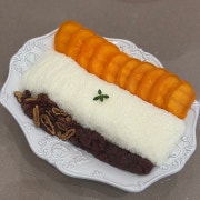 홍시 팥빙수 메뉴 사진(네이버)