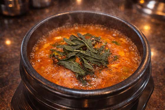 강원도식 애호박찌개 메뉴 사진(네이버)