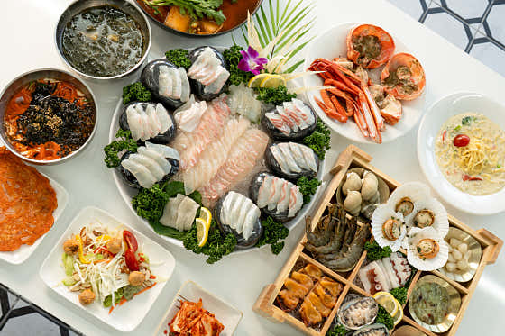[홍게]+모듬회 2인 세트 메뉴 사진(네이버)