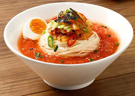 김치말이옥수수냉면 메뉴 사진(네이버)