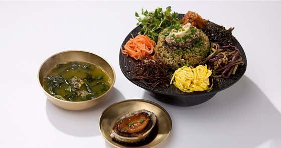 탐라는 전복비빔밥 메뉴 사진(네이버)