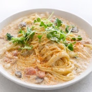베이컨크림파스타 메뉴 사진(네이버)