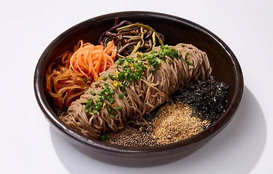 제주 무짠지 들기름 막국수 메뉴 사진(네이버)