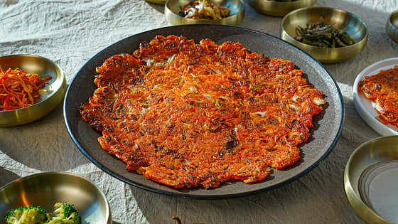 미니 김치전 메뉴 사진(네이버)