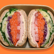 당근라페 햄치즈 샌드위치 메뉴 사진(네이버)