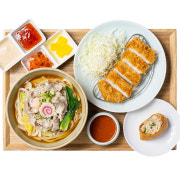 샤브우동 카츠세트 메뉴 사진(네이버)